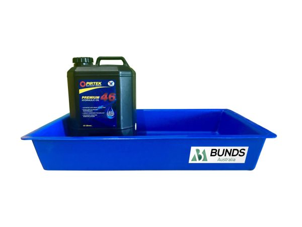 Blue medium drip tray for bunding trays.