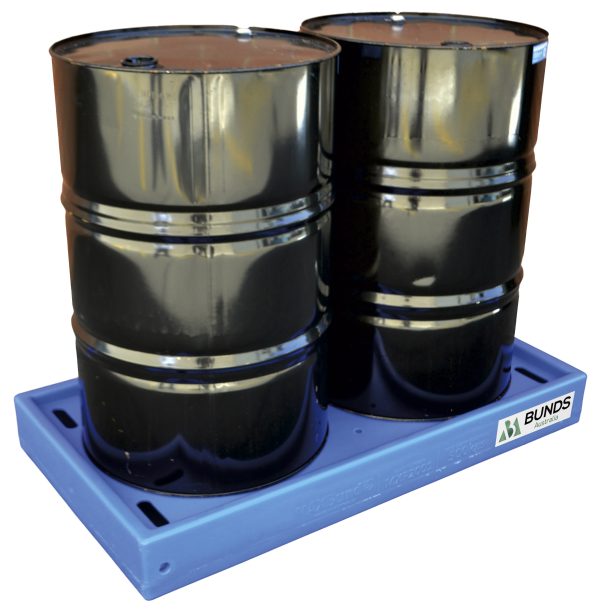 Low Profile 2 Drum Bund - Ensures compliance with regulations for drum storage.