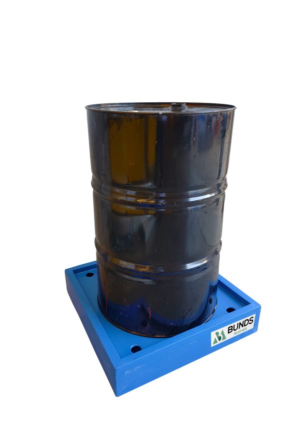 Low Profile Poly Single Drum Bund - Ideal for safe storage of drums, preventing spills.