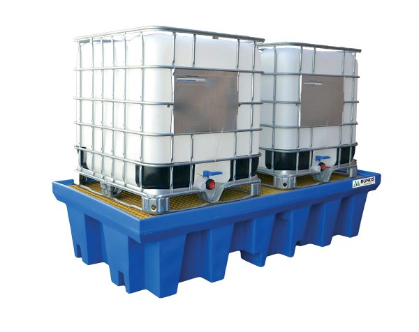 IBC bunded pallets for spill containment bunding