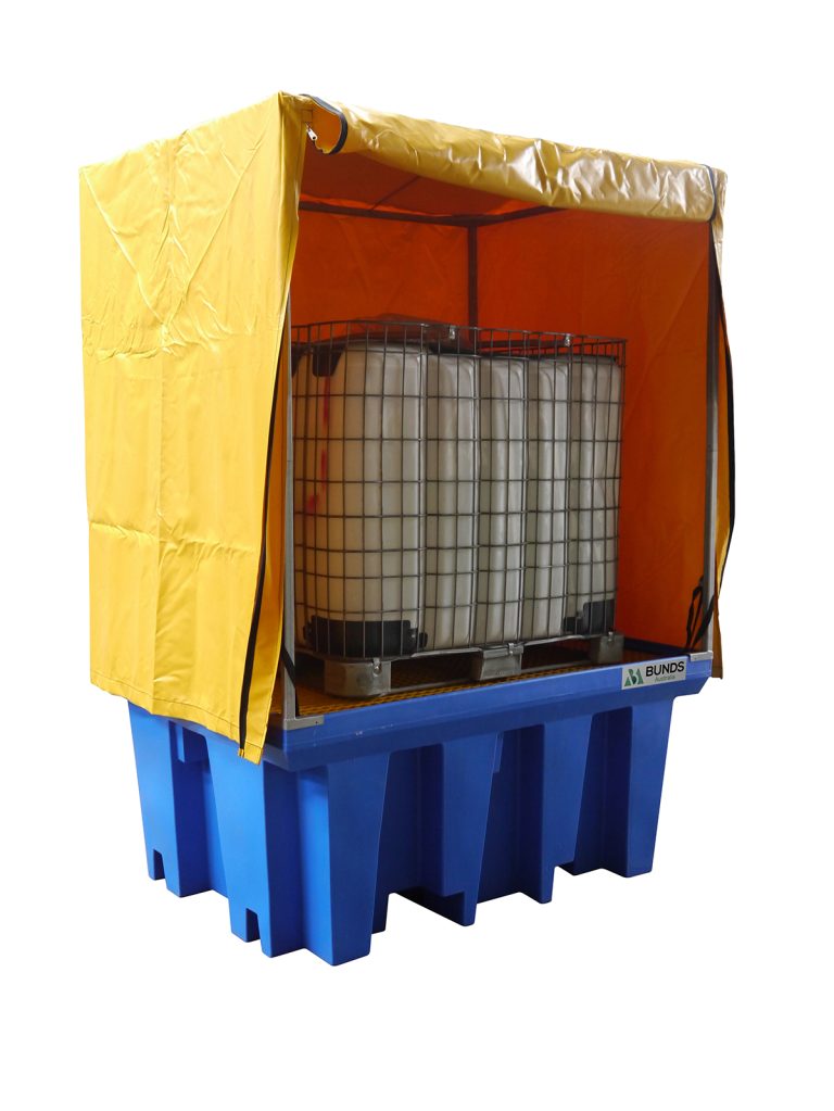 PVC Cover and Galvanised IBC Tote for Single Bund