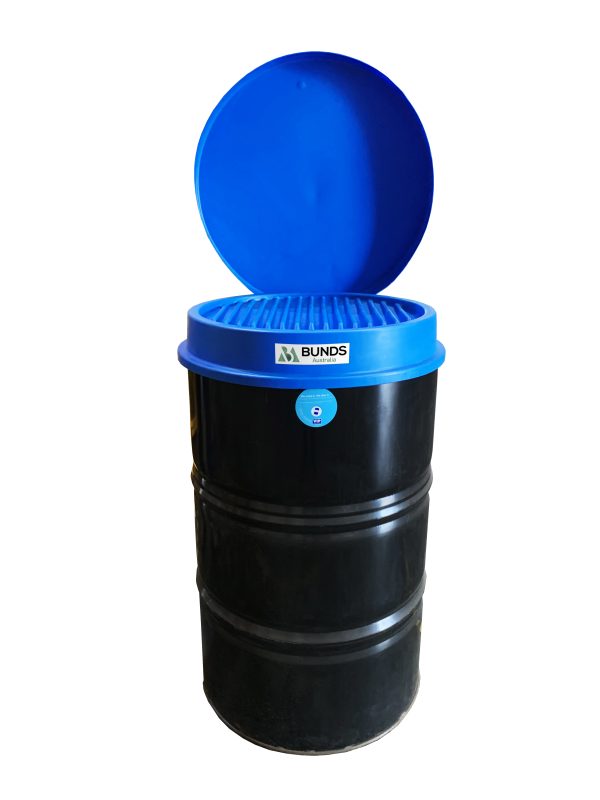 Funnel for 205L drum with lid, designed for bunded shelving & drum dispensers.