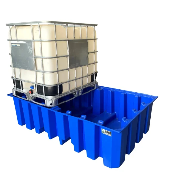 Double IBC Next Gen poly bunded pallet 1300L