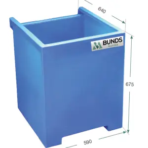 Dispensing tray for double IBC bund, ideal for miscellaneous poly bunds.