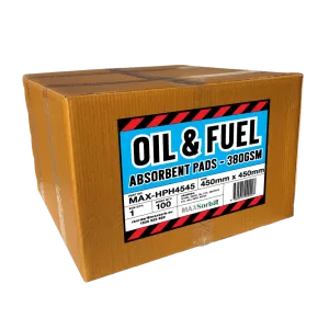 380gsm oil and fuel absorbent pads - PK/100