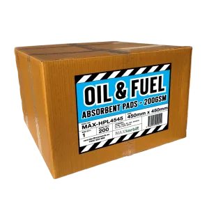 200gsm Oil & Fuel Absorbent Pads - PK/200