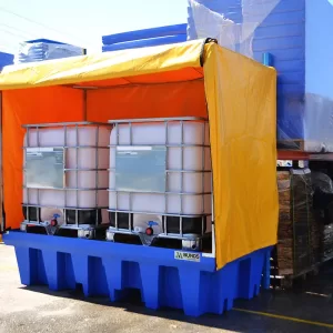 PVC Cover & Frame to suit Double IBC Bunded Pallet