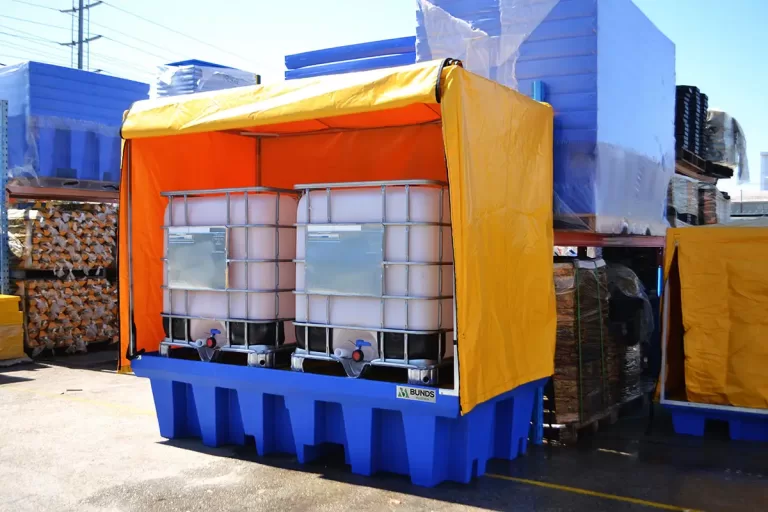 PVC Cover & Frame to suit Double IBC Bunded Pallet