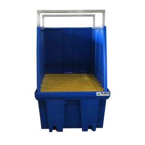 MAXBund Single IBC Bunded Pallet with Shroud c/w Frame & Fixings