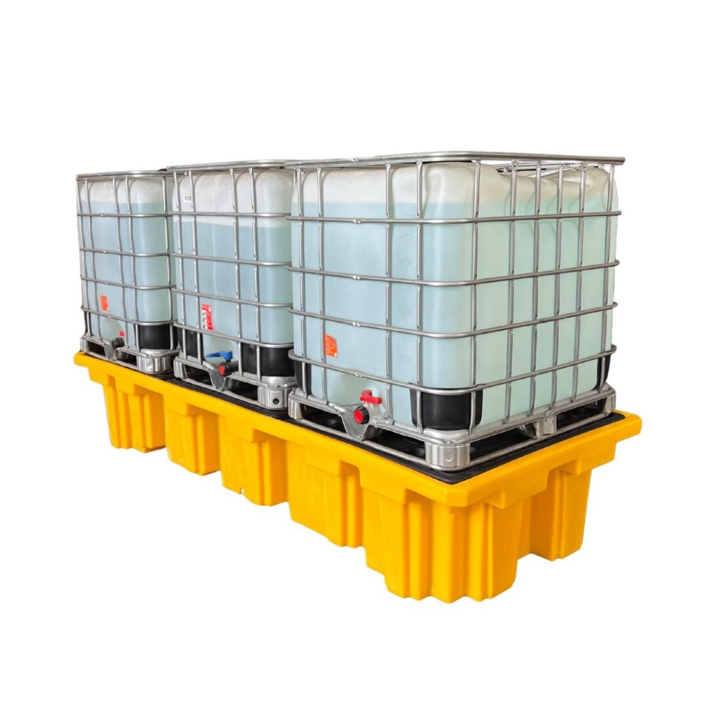 Bunding Rrays EziBund Triple IBC Bunded Pallet for Safe Spill Containment
